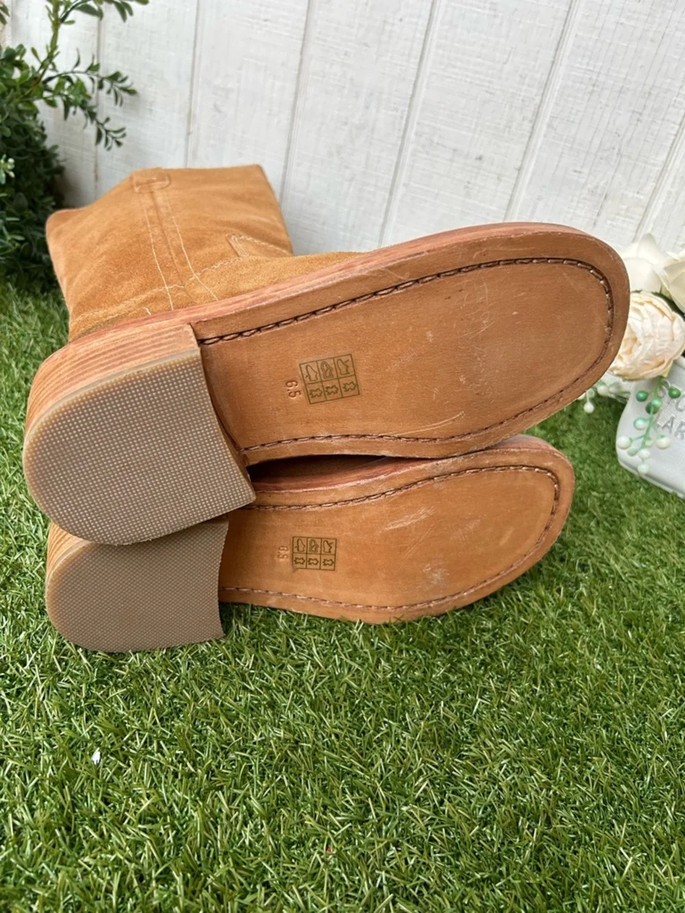 Free People Brown Suede Pull-on Boots